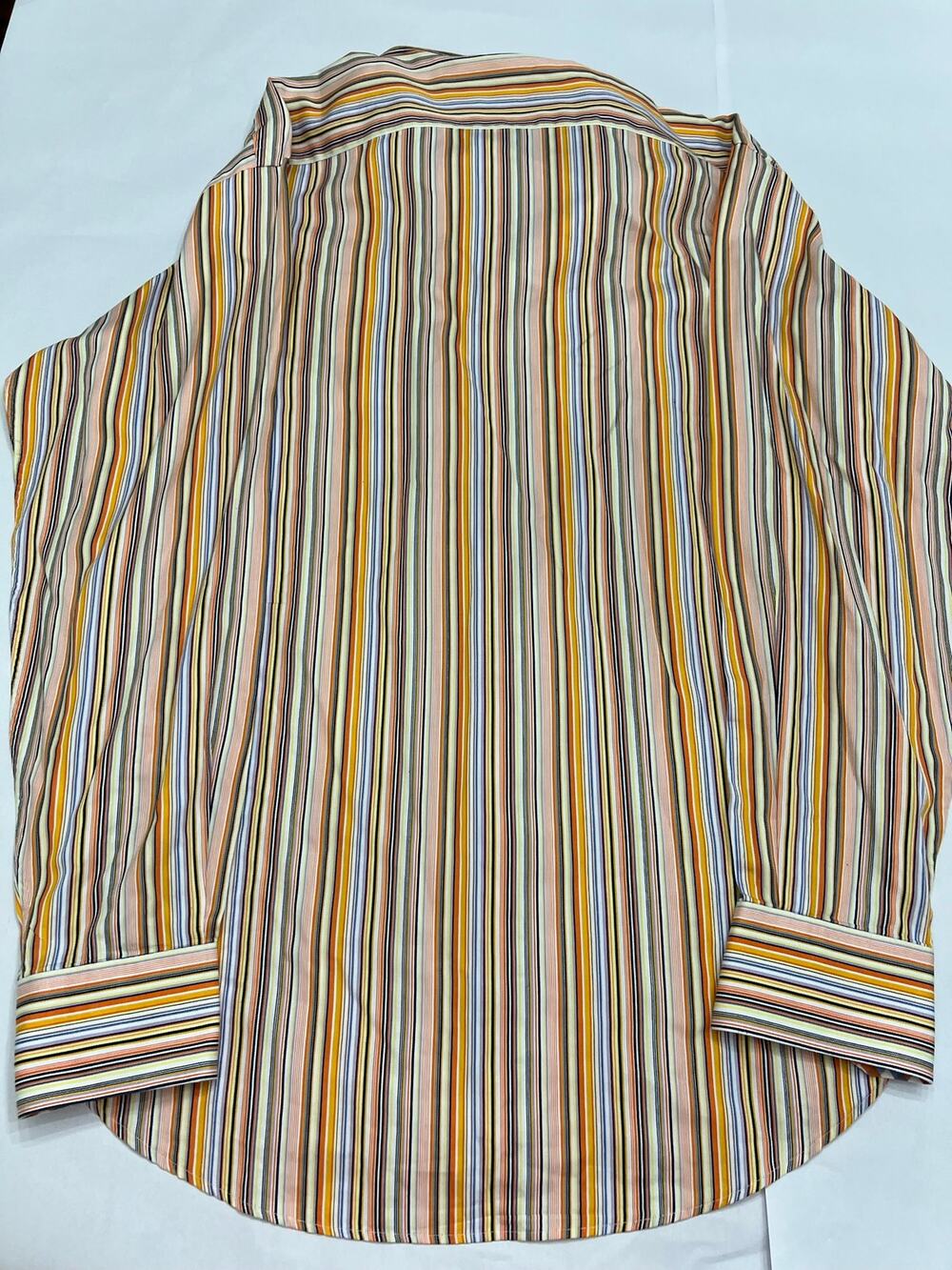 Thomas Dean Men’s Multicolor Striped Button-Down Shirt